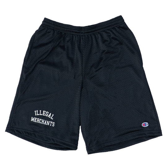 Unisex V4 Illegal Merchants Black Mesh Champion Shorts