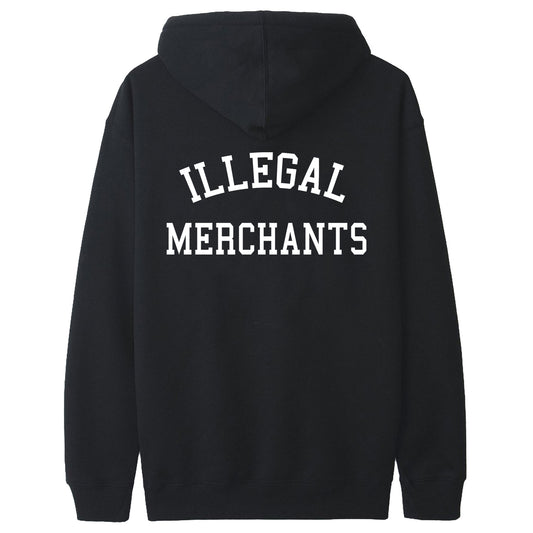 Unisex V4 Illegal Merchants Graphic Black Hoodie