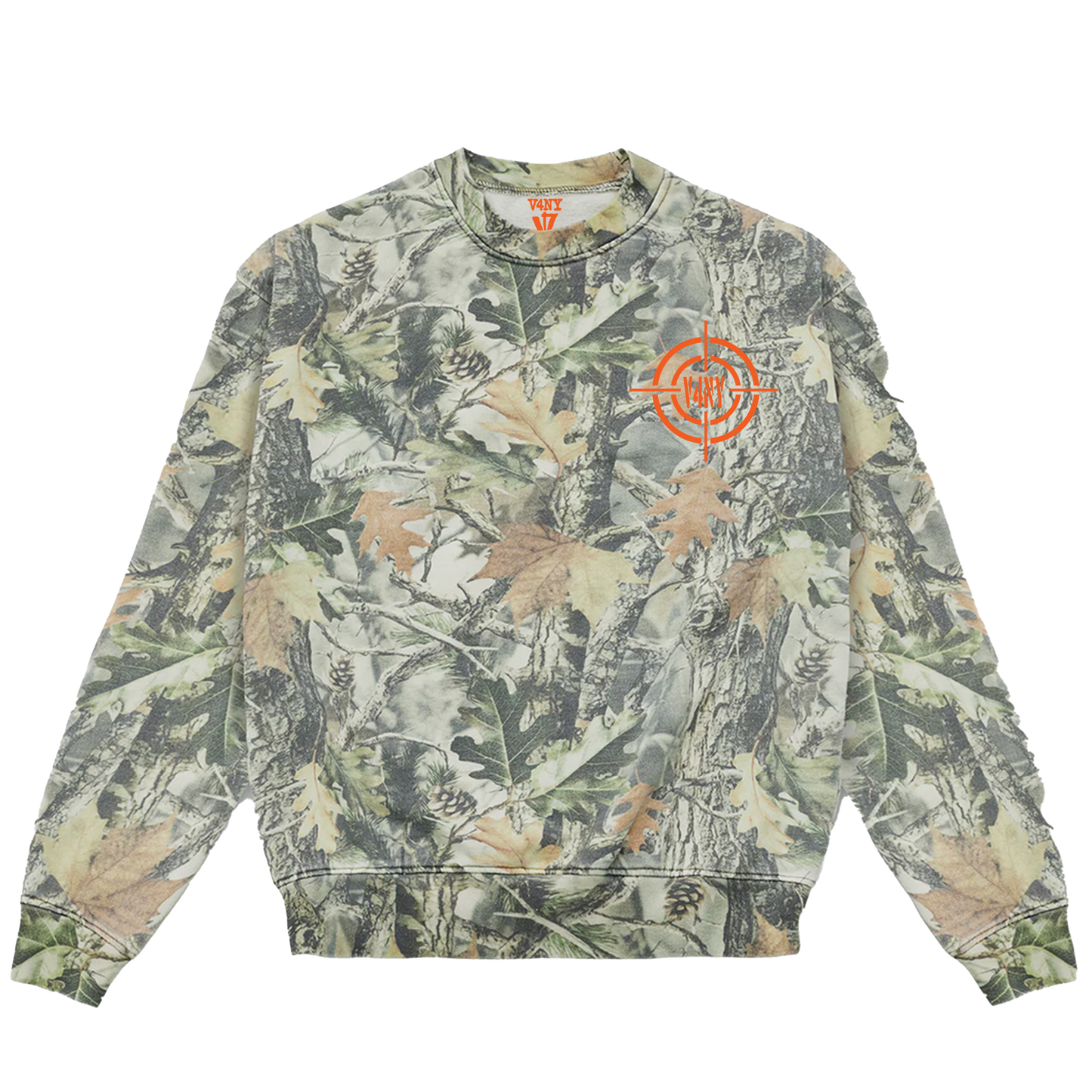 V4NY Crosshair Vintage Camo Crewneck