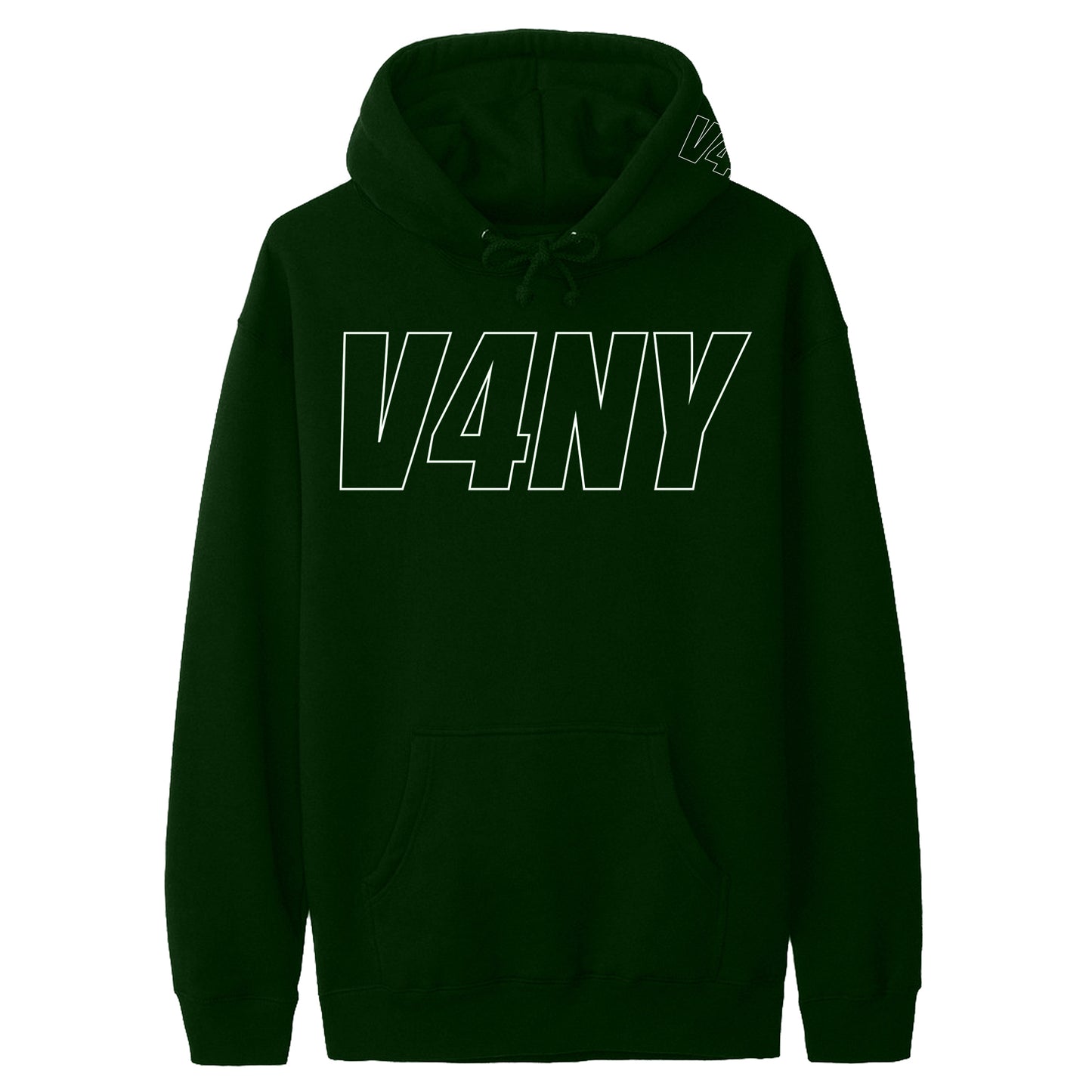 Unisex V4NY Outline Graphic Green Hoodie