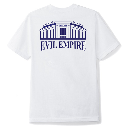 Unisex White T-Shirt V4NY Evil Empire Yankee Stadium Graphic