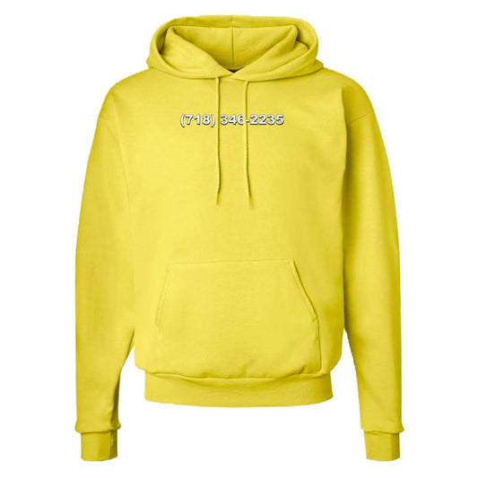 Unisex V4 Gun Hill Trucking Graphic Yellow Hoodie Front V4NY
