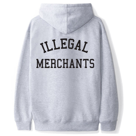Unisex V4 Illegal Merchants Graphic Grey Hoodie