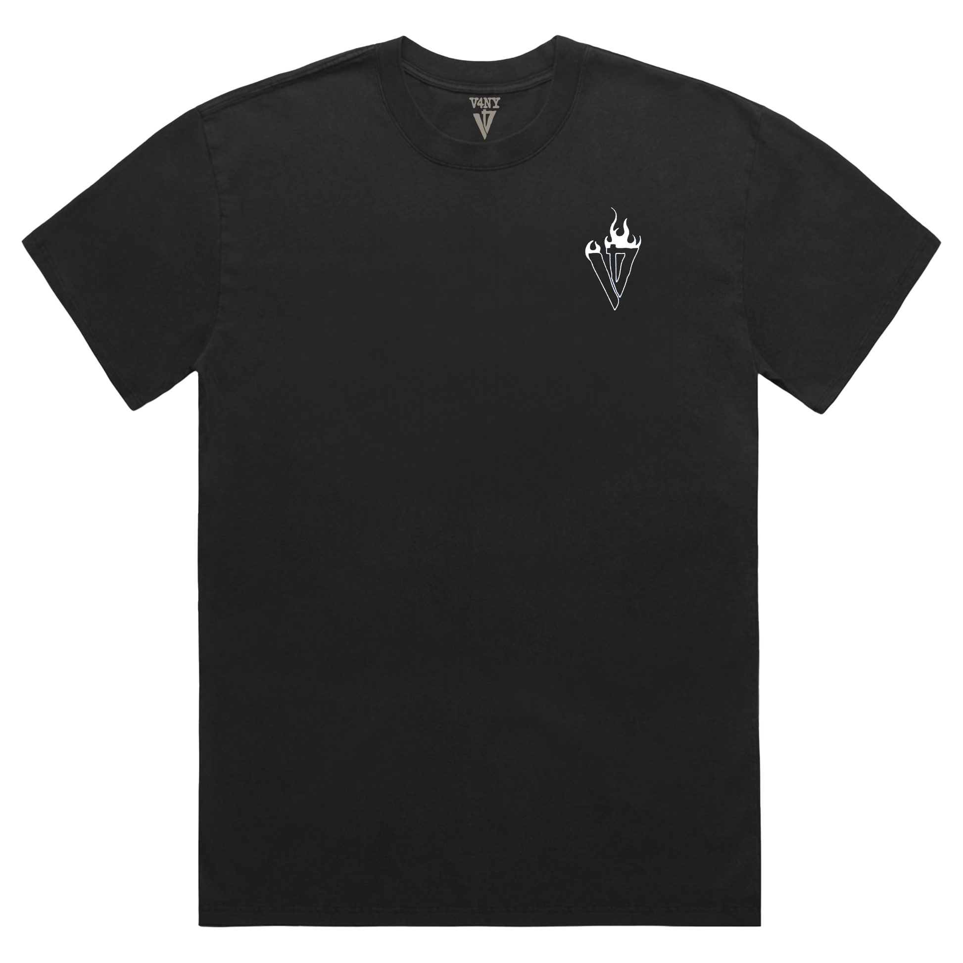 V4NY Made Men Burning Benz Black Tee