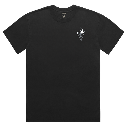 V4NY Made Men Burning Benz Black Tee