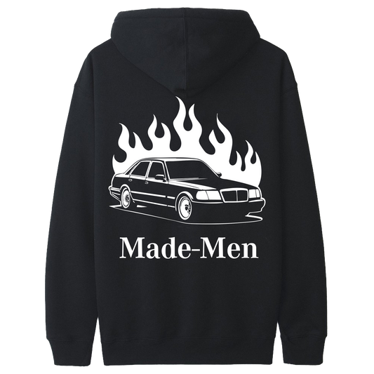 V4NY Burning Benz Black Hoodie