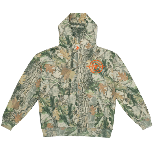 V4NY Crosshair Vintage Camo Zip Hoodie