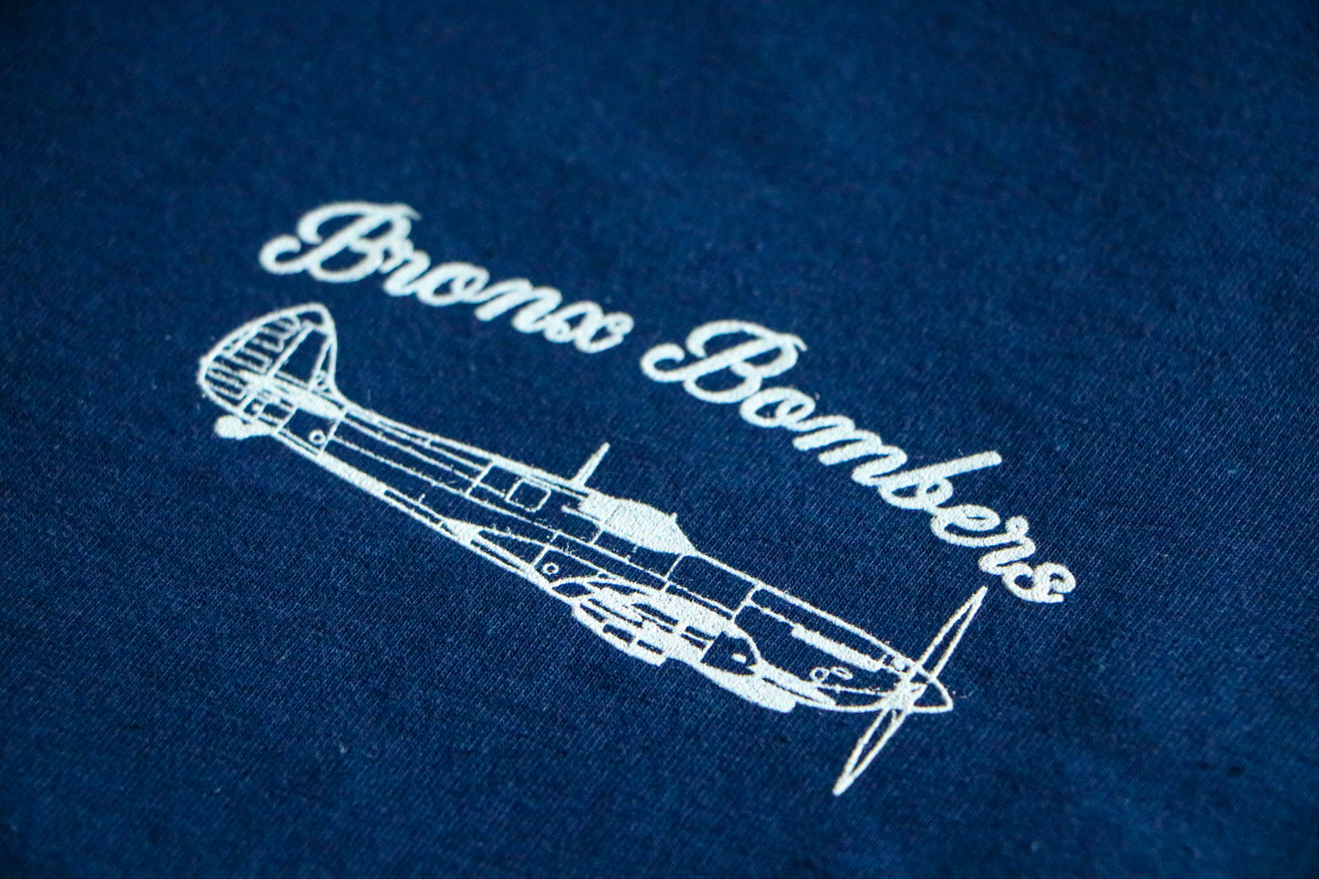V4 Bronx Bombers Blueprint T-shirt Screen Printed Bomber blueprint plane 