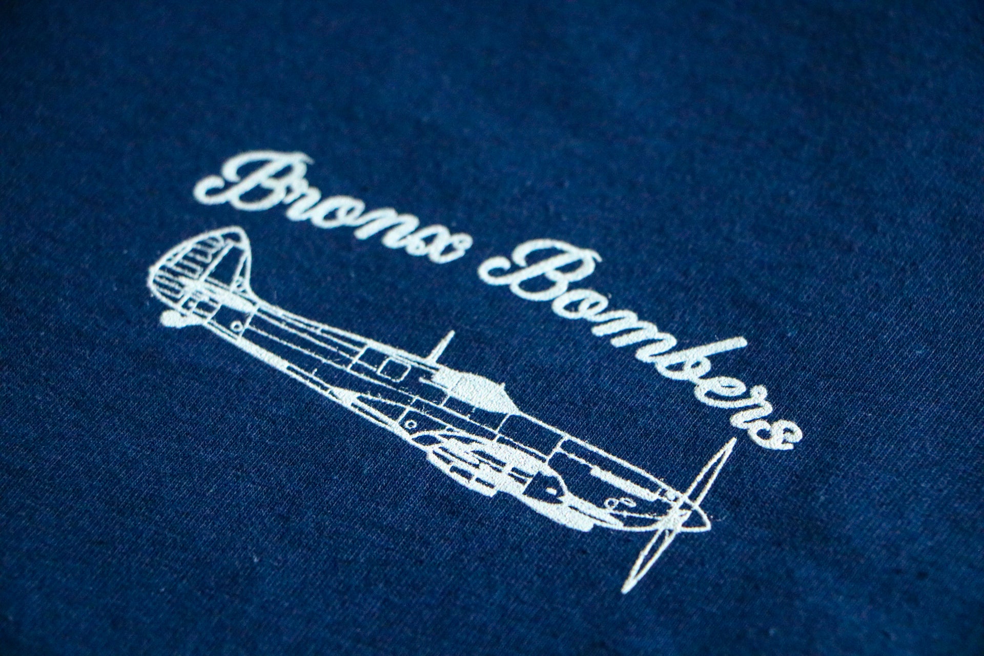V4 Bronx Bombers Blueprint T-shirt Screen Printed Bomber blueprint plane 