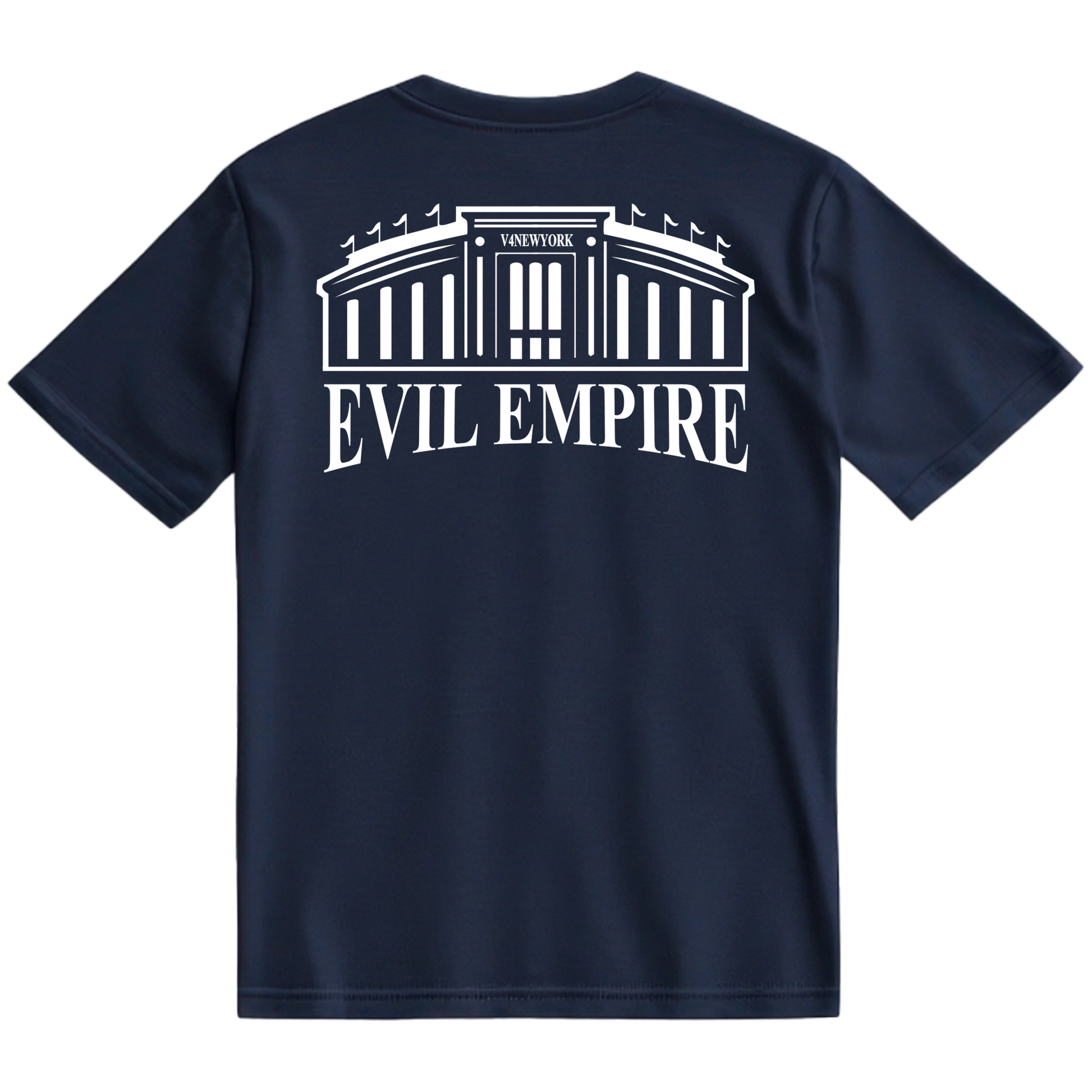 Unisex Navy T-Shirt V4NY Evil Empire Yankee Stadium Graphic